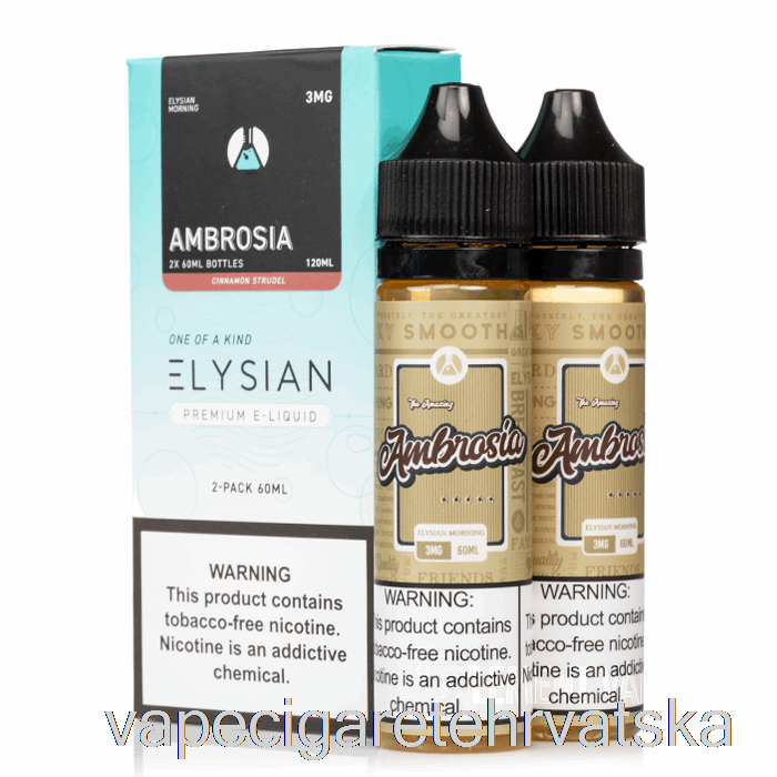 Vape Cigareta Ambrozija - E-tekućina Elysian Labs - 120ml 6mg